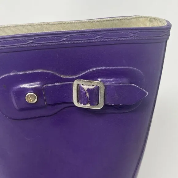 Hunter children's purple rain boots EU 33 US 2 pre-worn