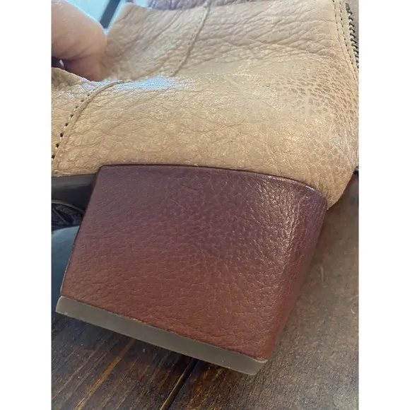 New Kork-Ease Womens Kissel Leather Boots Sz 6.5 Bootie in Dhiaphano K41411 Nude