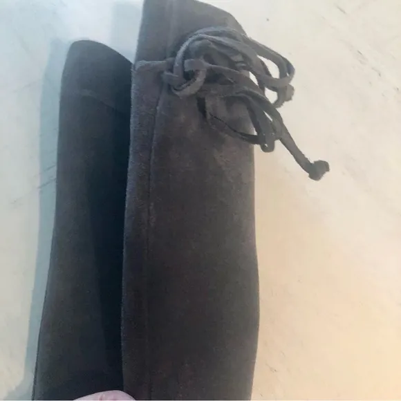 Nieman Marcus Gray Suede Boots