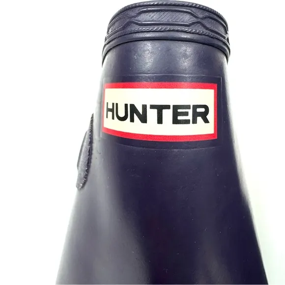 Original Tall Hunter Waterproof Rain Boots in Aubergine (dark purple) sz 8